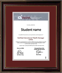 CIWM Designation Certificate